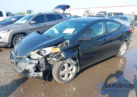 2013 Hyundai Elantra Gls из США, поврежденный, VIN 5NPDH4AE4DH393618